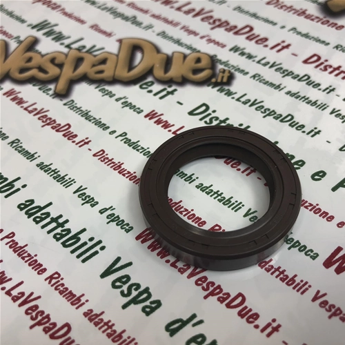 Joint d'huile CORTECO Viton marron 24 x 35 x 7 à double lèvre pour vilebrequin côté volant moteur pour VESPA PK 125 S ETS N XL XL 125 150 180 200 GTR TS SPRINT VELOCE SUPER RALLY PX PE COSA GILERA 125 150 180 AC LC