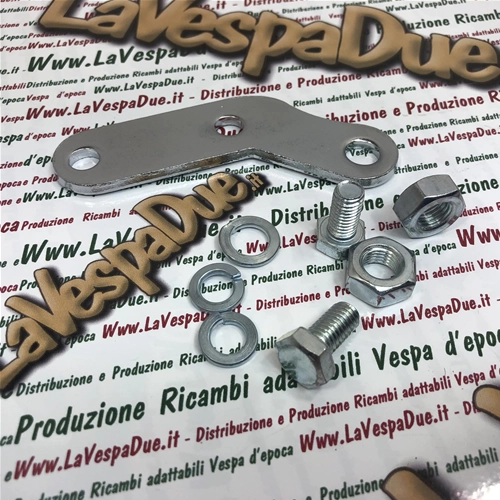 Chrome bracket plate right left for mirror or windshield support for VESPA 50 125 150 200 NLR SPECIAL PK PX PE T5
