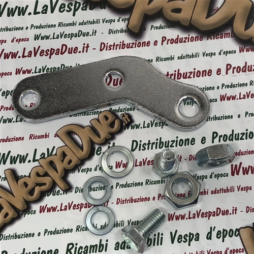 Chrome bracket plate right left for mirror or windshield support for VESPA 50 125 150 200 NLR SPECIAL PK PX PE T5