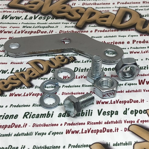 Chrome bracket plate right left for mirror or windshield support for VESPA 50 125 150 200 NLR SPECIAL PK PX PE T5