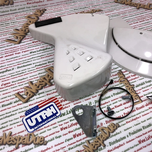 KIT DE CUBIERTAS DE HORQUILLA Y BUJE CON PARTE INFERIOR BLANCA, PROCEDENTE DEL ALMACÉN DE UTAH, PARA VESPA 50 125 SPECIAL PK XL PRIMAVERA ET3
