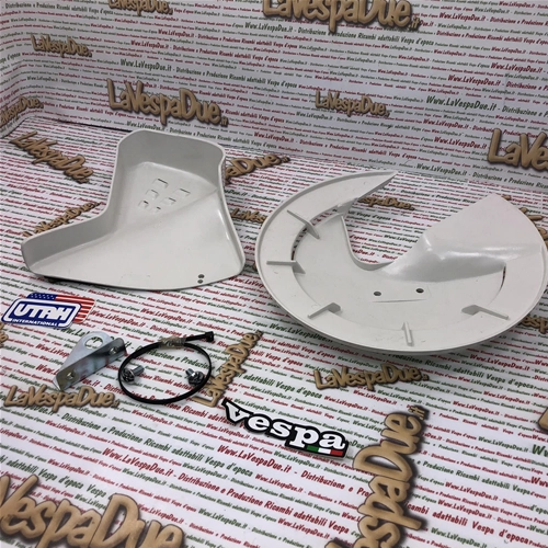 KIT DE CUBIERTAS DE HORQUILLA Y BUJE CON PARTE INFERIOR BLANCA, PROCEDENTE DEL ALMACÉN DE UTAH, PARA VESPA 50 125 SPECIAL PK XL PRIMAVERA ET3