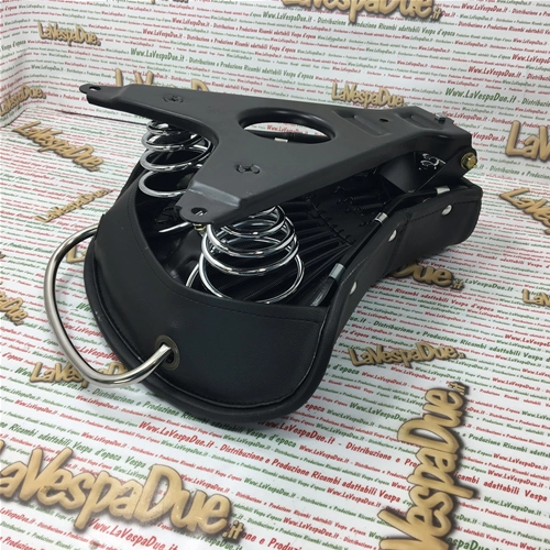 Estructura delantera de asiento individual completa con cubierta para VESPA 150 struzzo VL1T de 1954 a 1956.