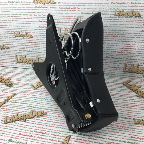Estructura delantera de asiento individual completa con cubierta para VESPA 150 struzzo VL1T de 1954 a 1956.