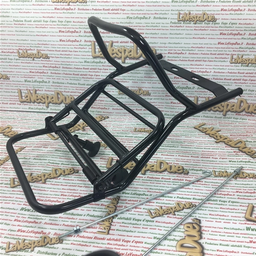 Rear pannier rack painted black for VESPA 125 150 180 200 gs VBA VBB VNB TS GS SS SPRINT 180 RALLY GT GTR SUPER GL