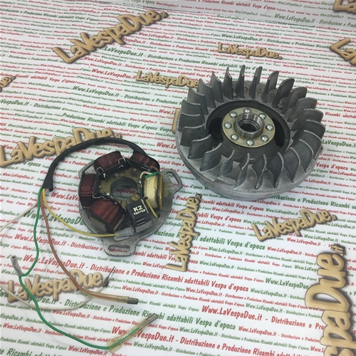 Stator et volant moteur électronique 12 V complets pour LAMBRETTA GP TV SX 175 200, diamètre de la partie étroite du cône 18 mm