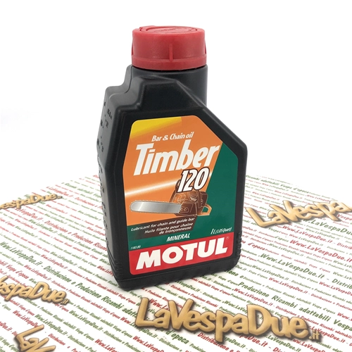 MOTUL TIMBER 120 Kettenschmierstoff, 1-Liter-Dose, Kettensägenkettenschmierstoff, neue, haftstärkere Formel