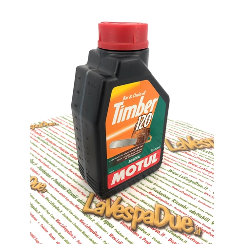MOTUL TIMBER 120 Kettenschmierstoff, 1-Liter-Dose, Kettensägenkettenschmierstoff, neue, haftstärkere Formel