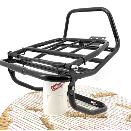 Portaequipajes trasero pintado de negro para VESPA PX PE 125 150 200