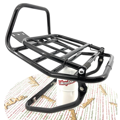 Portaequipajes trasero pintado de negro para VESPA PX PE 125 150 200