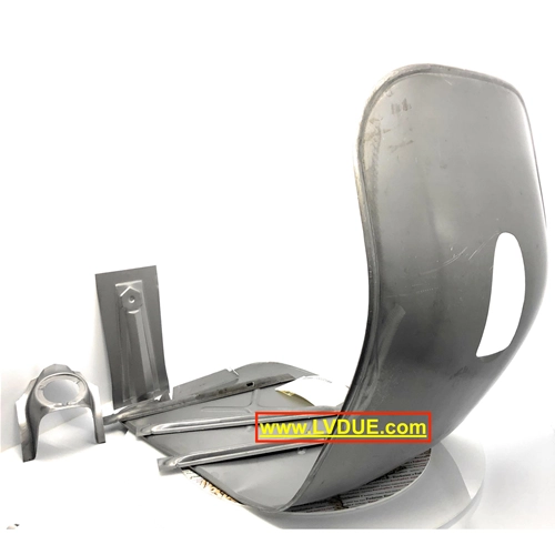 Scudo pedana completo di RINFORZI e NASELLO esagonale per VESPA 125 150 180 200 GT GTR TS SPRINT VELOCE RALLY anni 70