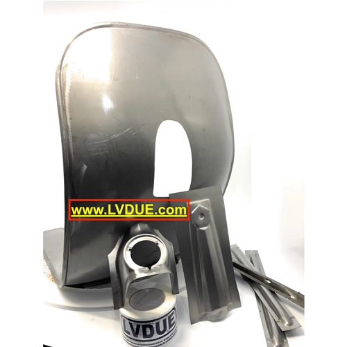 Scudo pedana completo di RINFORZI e NASELLO esagonale per VESPA 125 150 180 200 GT GTR TS SPRINT VELOCE RALLY anni 70