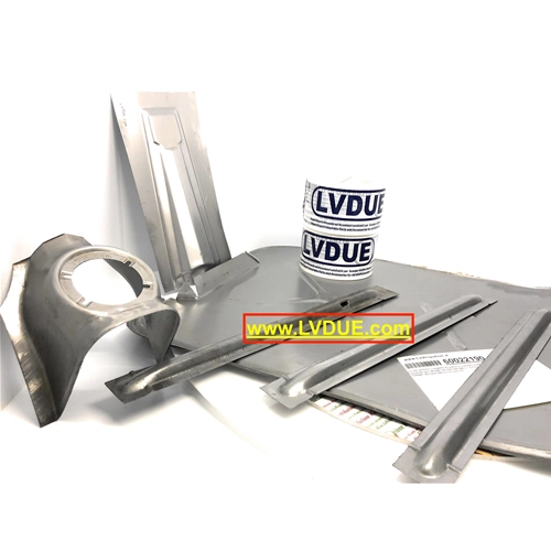 Protection complète de repose-pieds avec renforts et nez carré pour VESPA 125 150 180 200 GT GTR TS SPRINT VELOCE RALLY GL 70s