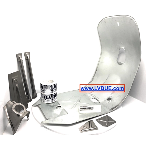 Scudo pedana completo di rinforzi e nasello scudetto esagonale VESPA 50 N L R con faro tondo 125 PRIMAVERA ET3 Premium Quality