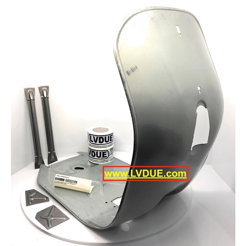 Scudo pedana completo di rinforzi per VESPA 50 N L R 125 PRIMAVERA ET3 con faro tondo Premium Quality