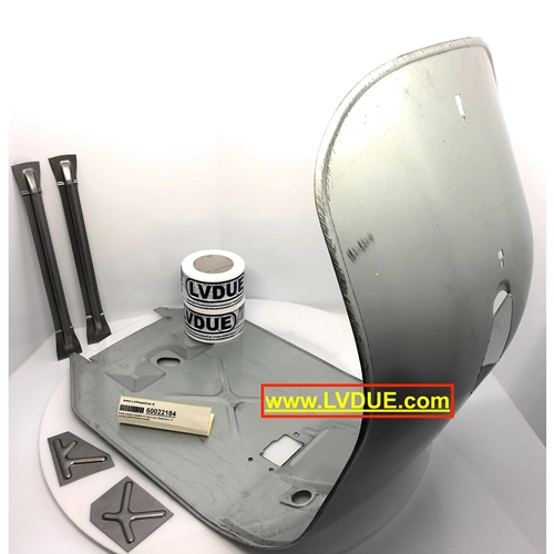 Scudo pedana completo di rinforzi per VESPA 50 N L R 125 PRIMAVERA ET3 con faro tondo Premium Quality