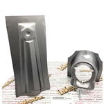 Nasello calandra musetto copristerzo lamierato stemma esagonale VESPA 125 150 180 200 GT GTR SPRINT RALLY TS