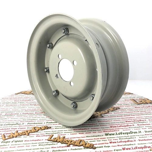 Llanta de acero de 4,00 x 8" para VESPA APE 125 150 Calessino y LAMBRETTA