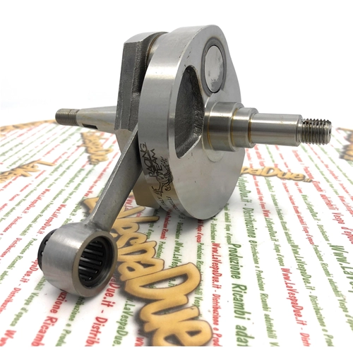 Albero Motore MAZZUCCHELLI AMT 132 RACE versione racing VESPA 125 150 VNB VBA GT GTR SUPER TS VBA VBB GL SPRINT VELOCE SUPER Corsa 57 mm cuscinetto 25 mm Biella interasse 105 mm