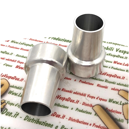 Par de soportes de aluminio pulido para VESPA 50 125 150 200 PK HP PX PE T5 ARCOBALENO COSA