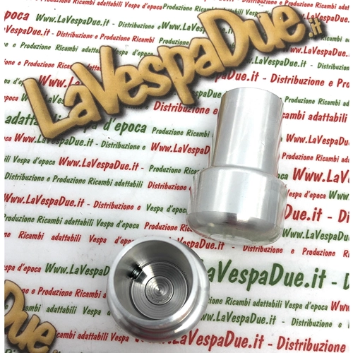 Par de soportes de aluminio pulido para VESPA 50 125 150 200 PK HP PX PE T5 ARCOBALENO COSA