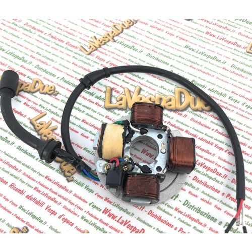 PIAGGIO 4-poliger Stator mit Platte für VESPA PK 50 XL RUSH N ohne Elektrostarter ro 234321