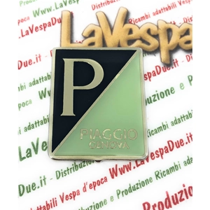 Écusson émaillé PIAGGIO GENOVA d'origine Piaggio pour VESPA 125 150 ro 003139 (ancien stock)