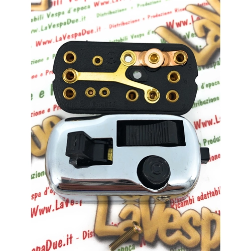 Commutatore deviatore interuttore luci 3 posizioni per VESPA 50 SS 90 NUOVA 125 PRIMAVERA VNB2 > 6T GT GTR TS 125 150 SUPER VBB2T SPRINT VELOCE 180 SS SUPER SPORT 2° serie 180 RALLY r.o. 092041