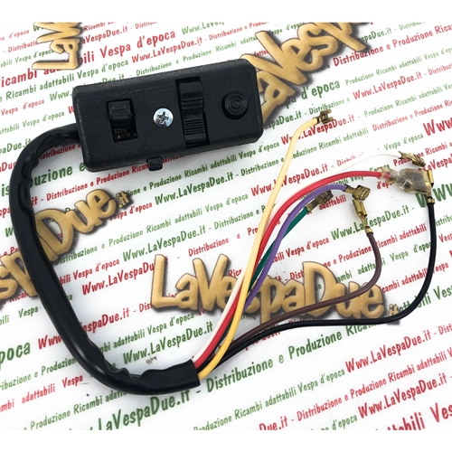 Interruptor de luz con conector Faston hembra para VESPA 50 SPECIAL - ro 123152 - 160752 - 142966
