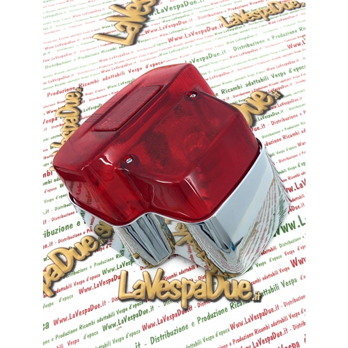 Luz de freno trasera metálica completa con junta y bombillas para VESPA 125 150 SUPER SPORT SS SPRINT año 1966 ro 091419