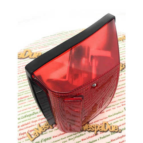 Luz de freno trasera completa para VESPA 80 125 150 200 PX PE ARCOBALENO desde 1984 en adelante, RO 219091, con junta y lámparas homologadas.