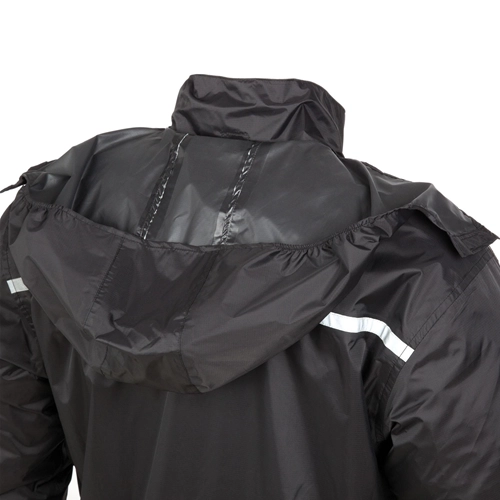 Chaqueta impermeable NEGRA Nano Rain Plus Jacket TUCANO URBANO VESPA MOTO LAMBRETTA para hombre y mujer, plegable en bolsa portátil