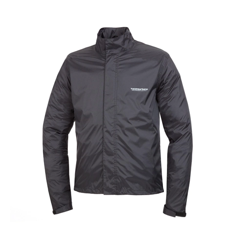 Chaqueta impermeable NEGRA Nano Rain Plus Jacket TUCANO URBANO VESPA MOTO LAMBRETTA para hombre y mujer, plegable en bolsa portátil