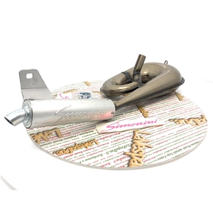 SIMONINI snake muffler ALUMINUM silencer Piaggio CIAO BRAVO BOXER 22 mm manifold