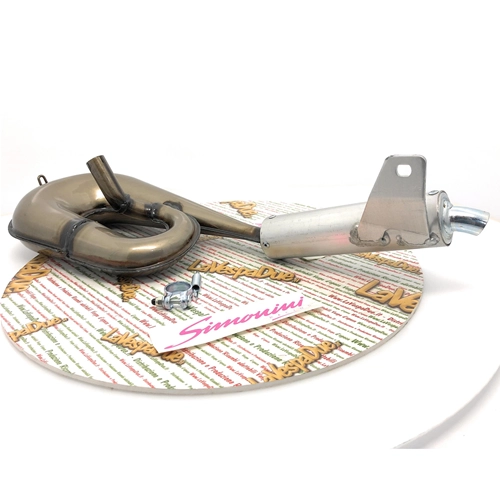 SIMONINI snake muffler ALUMINUM silencer Piaggio CIAO BRAVO BOXER 22 mm manifold