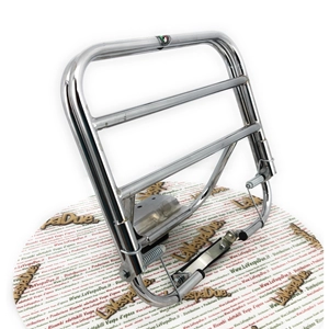 Verchromter Heckgepäckträger mit fester Halterung für Vespa 50 90 125 NLR SS Special ET3 Primavera