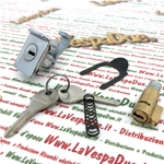 KIT Serratura bloccasterzo e bauletto per VESPA 50 125 160 180 200 tipo lungo neiman