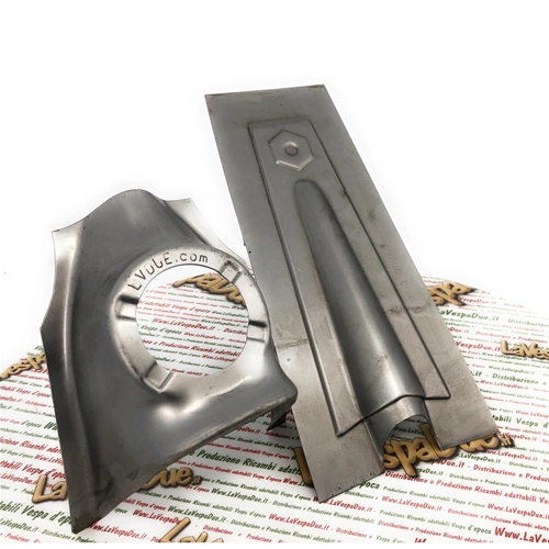 Grille de calandre, cache de direction, emblème hexagonal en tôle, VESPA 50 90 125 SS NLR ET3 PRIMAVERA ELESTART, support de klaxon 4 trous