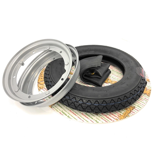 Kit roue, jante, pneu et chambre à air 3.00 300 10 GOODRIDE 42J TL VESPA SPECIAL APE ET LAMBRETTA