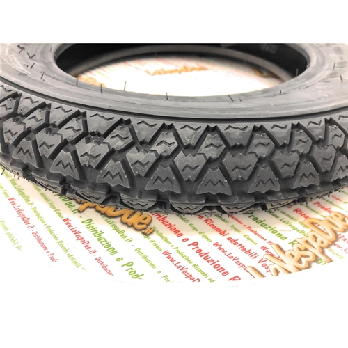 Neumático neumático 3.50 350 10 VEE RUBBER VRM054 59J para VESPA APE y LAMBRETTA, diseño tipo S83