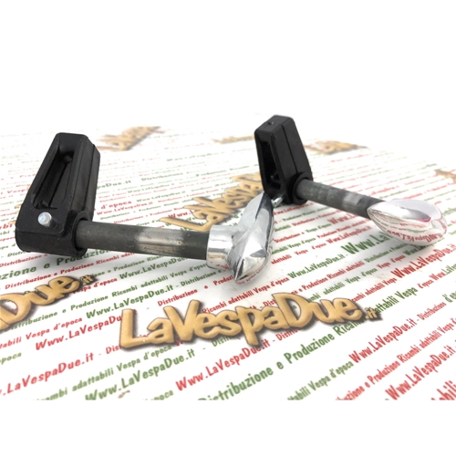 Kit de leviers, capots, carrosseries, sacoches LAMBRETTA 125 150 LI 3° SPECIAL SX 175 TV 3° 200 TV SX ro 19955091 19955350 19955092 innocenti pour ouverture et fermeture en aluminium poli