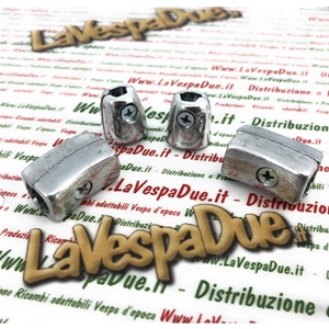 Juego de embellecedores para el borde del protector de goma LAMBRETTA 125 150 LI 3° SPECIAL GP DL SX 175 TV 3° 200 TV SX GP DL innocenti 4 piezas en aluminio pulido