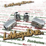Set Kit ends for rubber shield edge LAMBRETTA 125 150 LI 3° SPECIAL GP DL SX 175 TV 3° 200 TV SX GP DL innocenti 4 pieces in polished aluminum