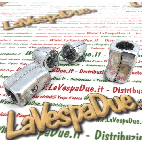 Juego de embellecedores para el borde del protector de goma LAMBRETTA 125 150 LI 3° SPECIAL GP DL SX 175 TV 3° 200 TV SX GP DL innocenti 4 piezas en aluminio pulido