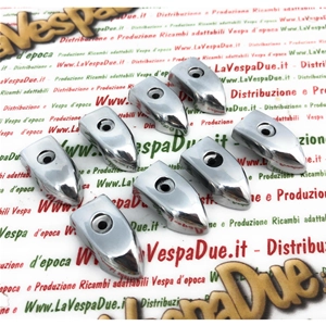 Kit d'embouts et de baguettes de pied de lit LAMBRETTA 125 150 LI 3° SPECIAL SX 175 TV 3° 200 TV SX ro 19950094 19950103 innocenti 8 pièces en aluminium poli