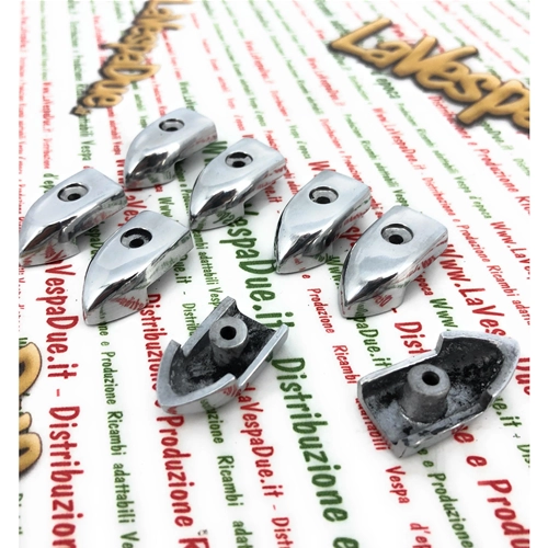 Kit d'embouts et de baguettes de pied de lit LAMBRETTA 125 150 LI 3° SPECIAL SX 175 TV 3° 200 TV SX ro 19950094 19950103 innocenti 8 pièces en aluminium poli