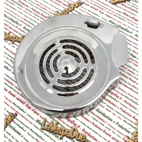 Cache de ventilateur de volant moteur LAMBRETTA 125 LI LIS DL GP 150 LI SPECIAL SX DL GP 175 TV 2° 3° 200 TV SX DL GP ro 22014030 19014030 en acier chromé