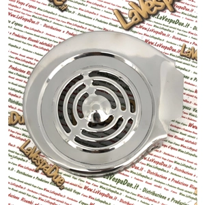 Cache-ventilateur en acier inoxydable LAMBRETTA 125 150 LI SPECIAL DL GP SX 175 TV 2° 3° 200 TV SX DL GP ro 22014030 - 19014030 innocenti