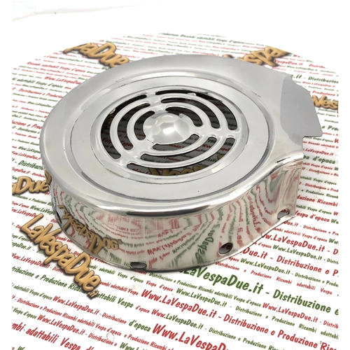Cache-ventilateur en acier inoxydable LAMBRETTA 125 150 LI SPECIAL DL GP SX 175 TV 2° 3° 200 TV SX DL GP ro 22014030 - 19014030 innocenti