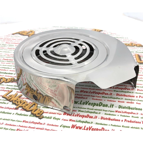 Cache-ventilateur en acier inoxydable LAMBRETTA 125 150 LI SPECIAL DL GP SX 175 TV 2° 3° 200 TV SX DL GP ro 22014030 - 19014030 innocenti